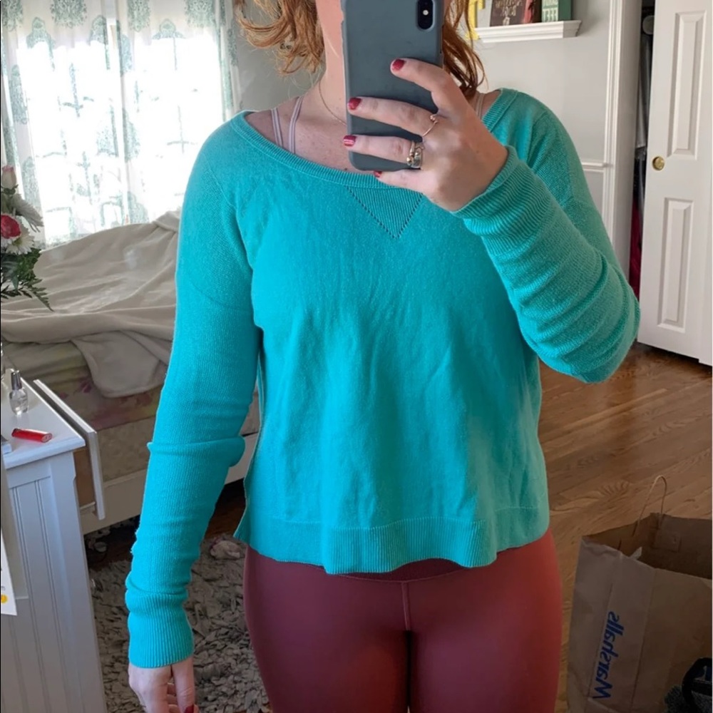 Teal sweater